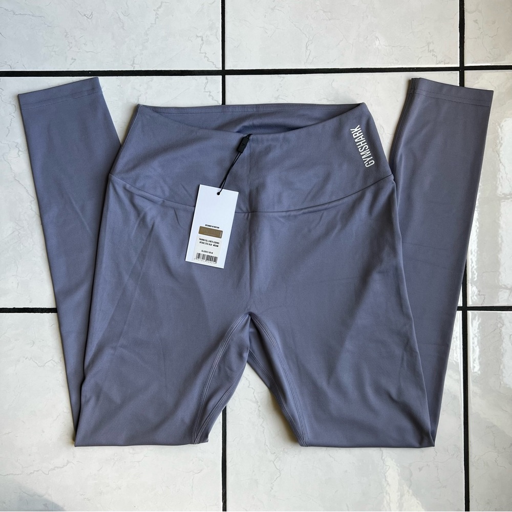 Gymshark Training Leggings (M) - ‘Intense Steel Blue’